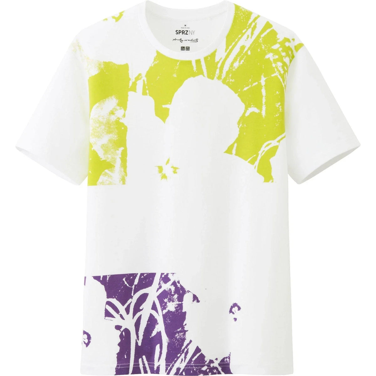 ANDY WARHOL x UNIQLO 'Flowers', 1970/2015 SPRZ NY Art T-Shirt SMALL White *NWT*