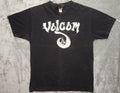 Vintage Volcom Stone Gothic Wave Logo T-Shirt Black Large Y2K Skate Surf Grunge