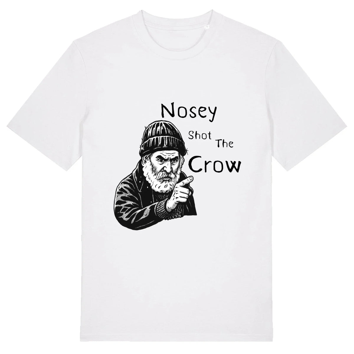 Nosey Shot The Crow Unisex T-Shirt - Farmer Jim Novelty Gift British Comedy Vinn