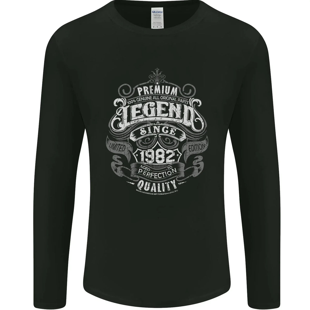Premium Legend 44th Birthday 1982 Mens Long Sleeve T-Shirt