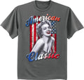 American Flag Marilyn Monroe T-shirt Mens Cool Graphic Tees Clothing Apparel