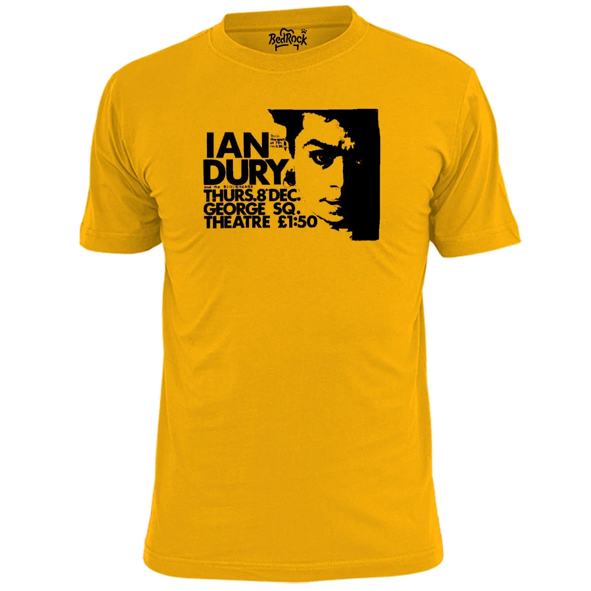 Mens Ian Dury George Square Theatre Gig Poster Punk Rock Music T Shirt
