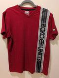 Ecko Size Medium T-Shirt Men's Red Y2K 90s Look Skater Style V-Neck Street wear