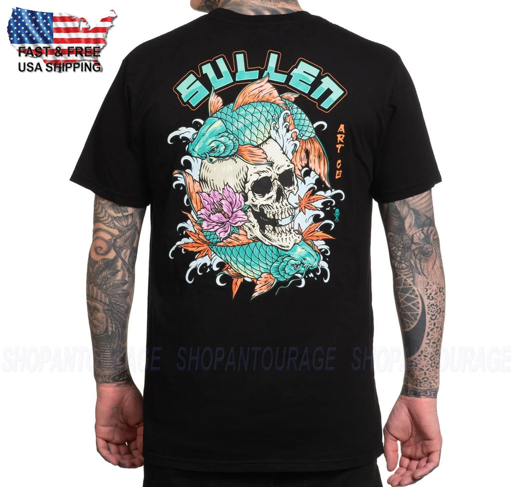 Sullen Art Collective Teschio Koi Premium Fit SCM6518 T-Shirt A Men