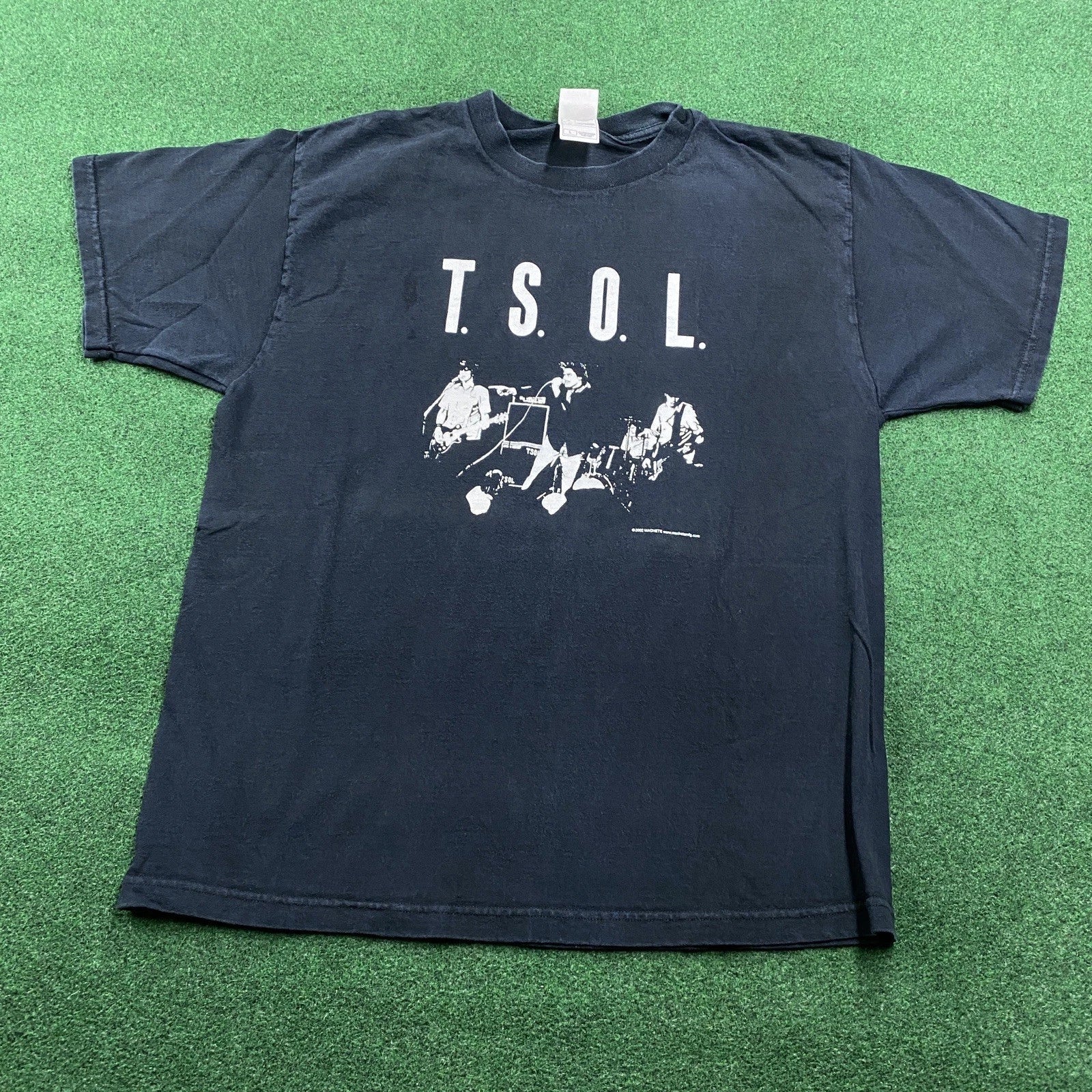 Vintage T.S.O.L. Shirt Mens L Black Y2K Punk True Sounds Of Liberty Tee 2002