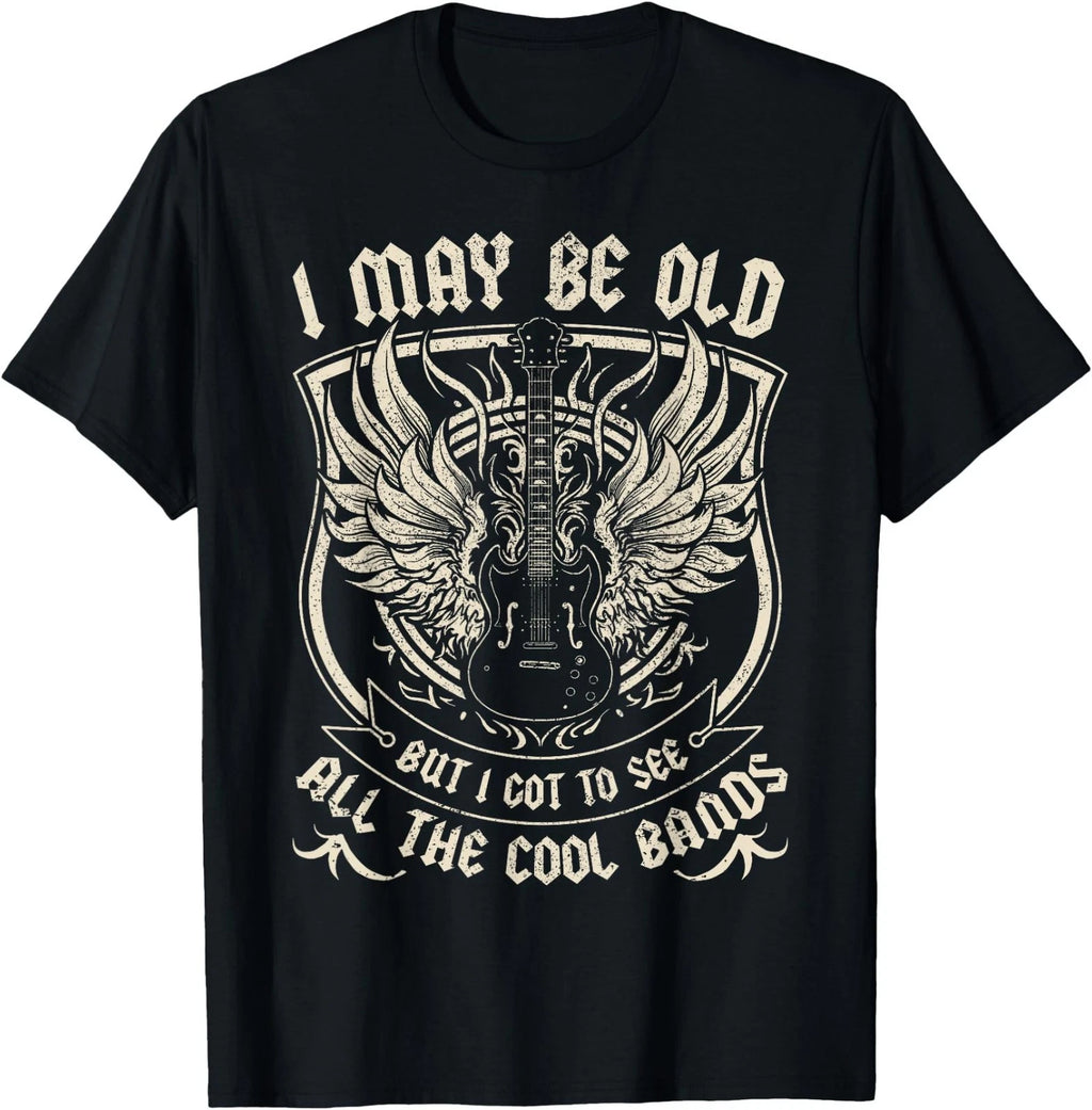I May Be Old But I Got to See All The Cool Band Rock Concert T-Shirt