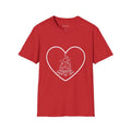 Heart & Campfire Outline Tee – Perfect for Valentine’s or Everyday Adventures