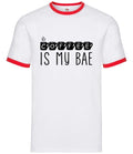 Coffee Is My Bae - Mens Ringer - Latte Mocha Drink Drinking Funny Love