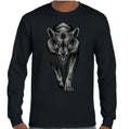 Snarling Wolf Mens Animal T-Shirt Lone Pack GOT Game of Thrones Camping Top