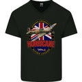 Hawker Hurricane Flying Legend Mens V-Neck Cotton T-Shirt