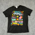 Creativity Don't Hate Create Graphic T-Shirt Black Mens Large Short Sleeve Tee