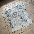 Y2k Grunge Style Xzavier Aop Skull Graphic Shirt Size Xlrg Mens
