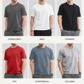 Mens T-Shirt Basic Crew Neck Short Sleeve Shirt Cotton Plain Set Casual Mix