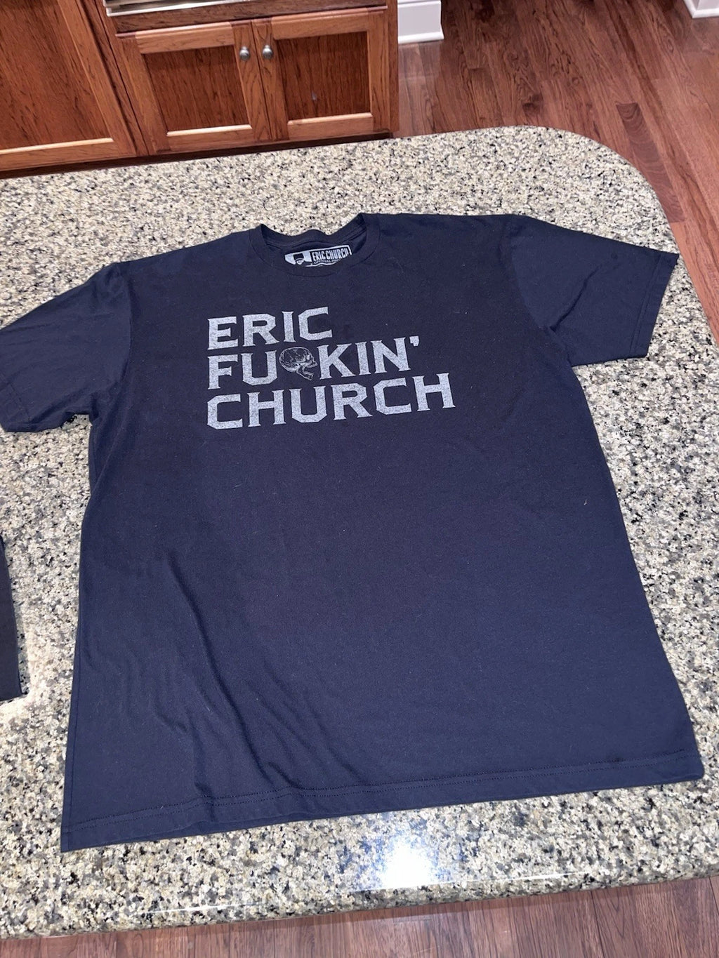 ERIC "FUCKIN" CHURCH BLACK SHORT SLEEVE MUSIC/BAND/ARTIST/CONCERT TEE