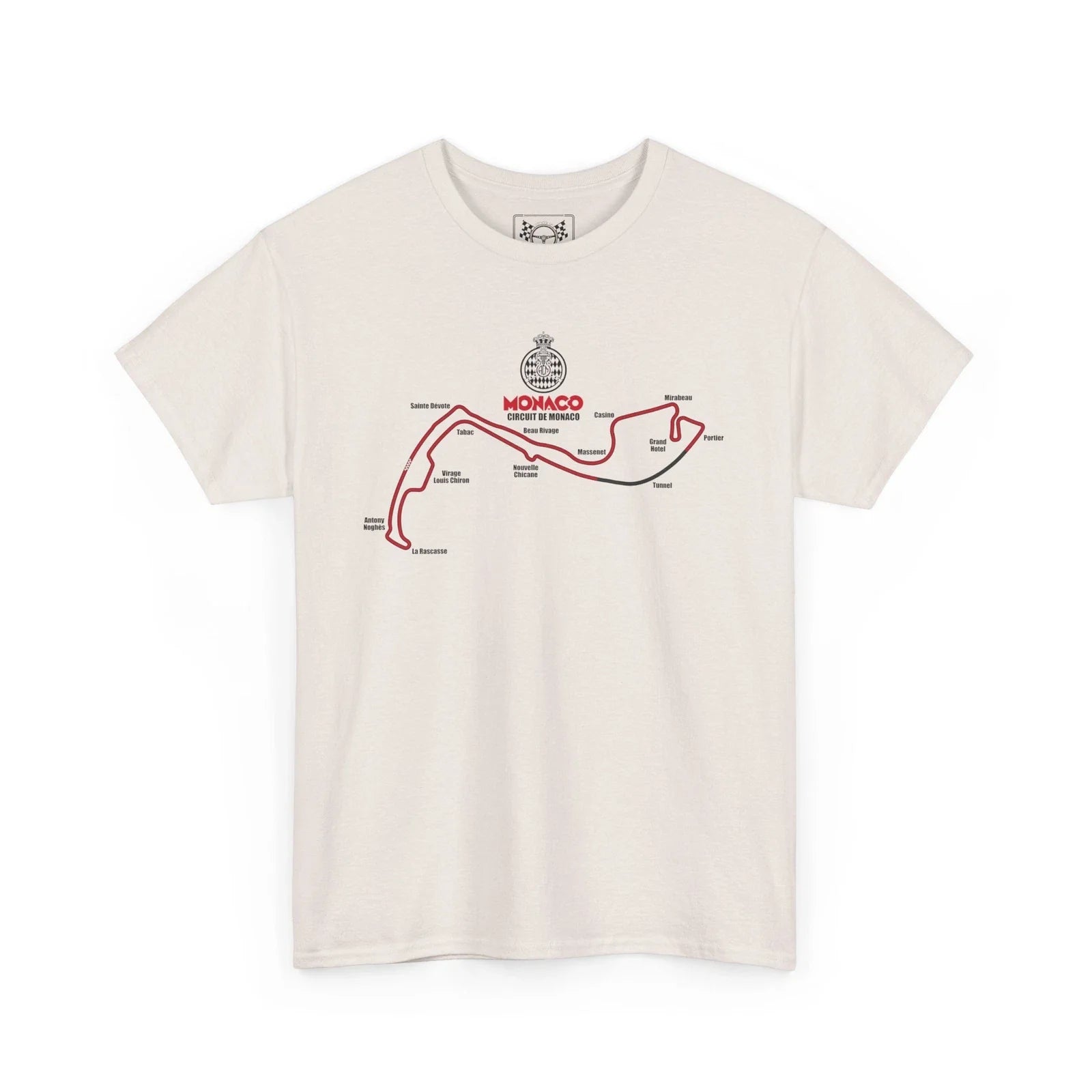 Monaco GP Circuit Map T-Shirt - Street Race Track Tee - Formula Racing Fans Gift