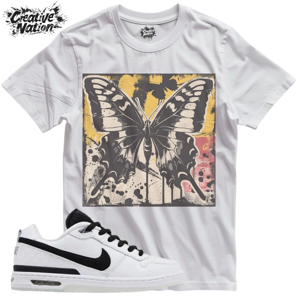 Shirt To Match White Black Unisex Tee Butterfly Shirt