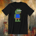 Funny Frog Pepe Internet Meme Men's Unisex Printed Cotton T-shirt Tee Top Trendy