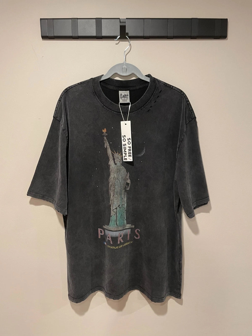 'Liberty' Destroyed Graphic Tee oversized Premium Cotton Fast shipping