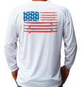 Surfing Surfer Flag Ocean Beach Long Sleeve UPF 50 T-Shirt UV Protection