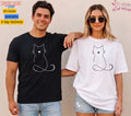 Unisex Minimalist Cat Heart T SHIRT,T shirt women,T shirt men,T shirt vintage