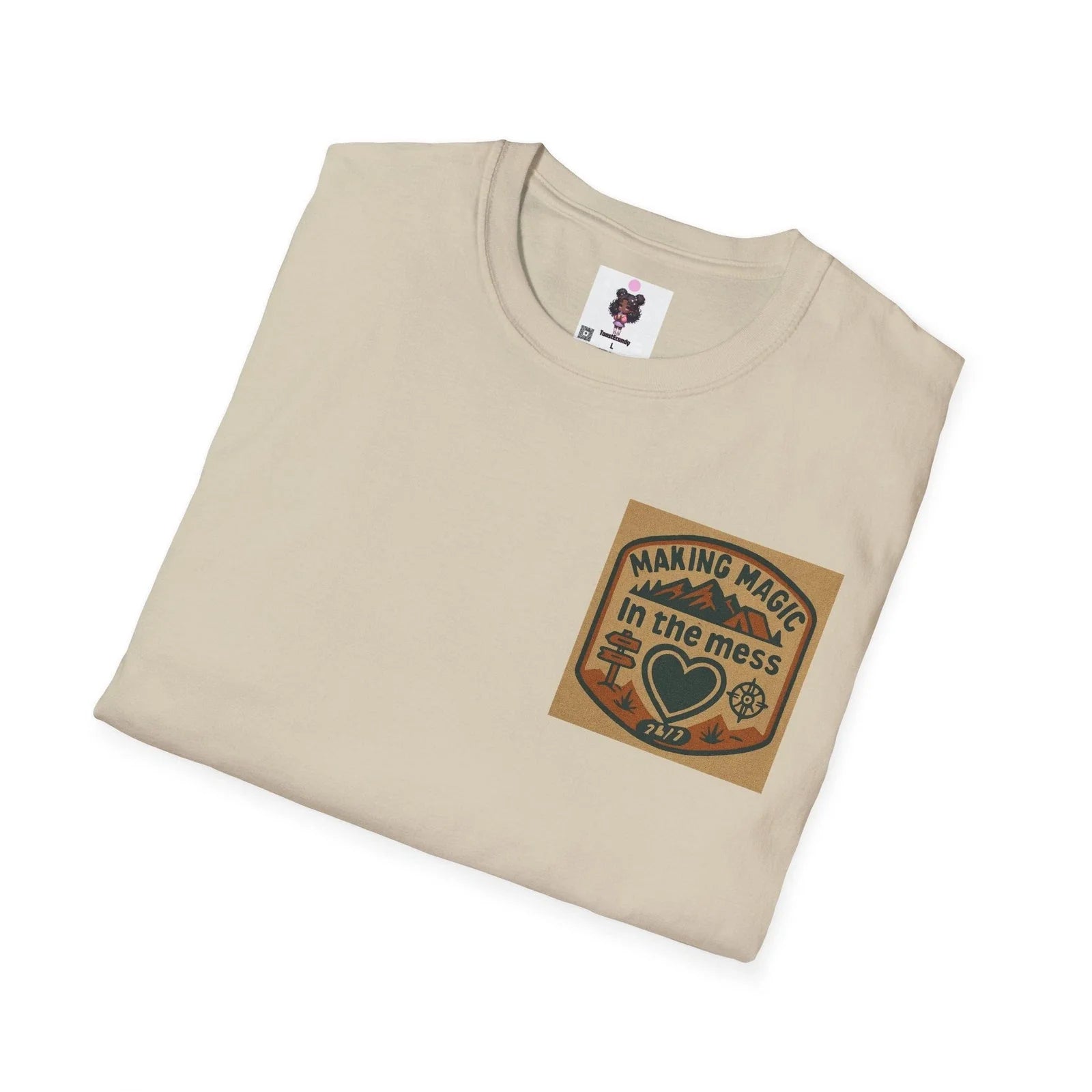 Boho Heart T-Shirt, Unisex Graphic Tee, Eco-Friendly Apparel, Perfect