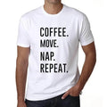 ULTRABASIC men's t-shirt coffee movement nap repetition coffee move nap