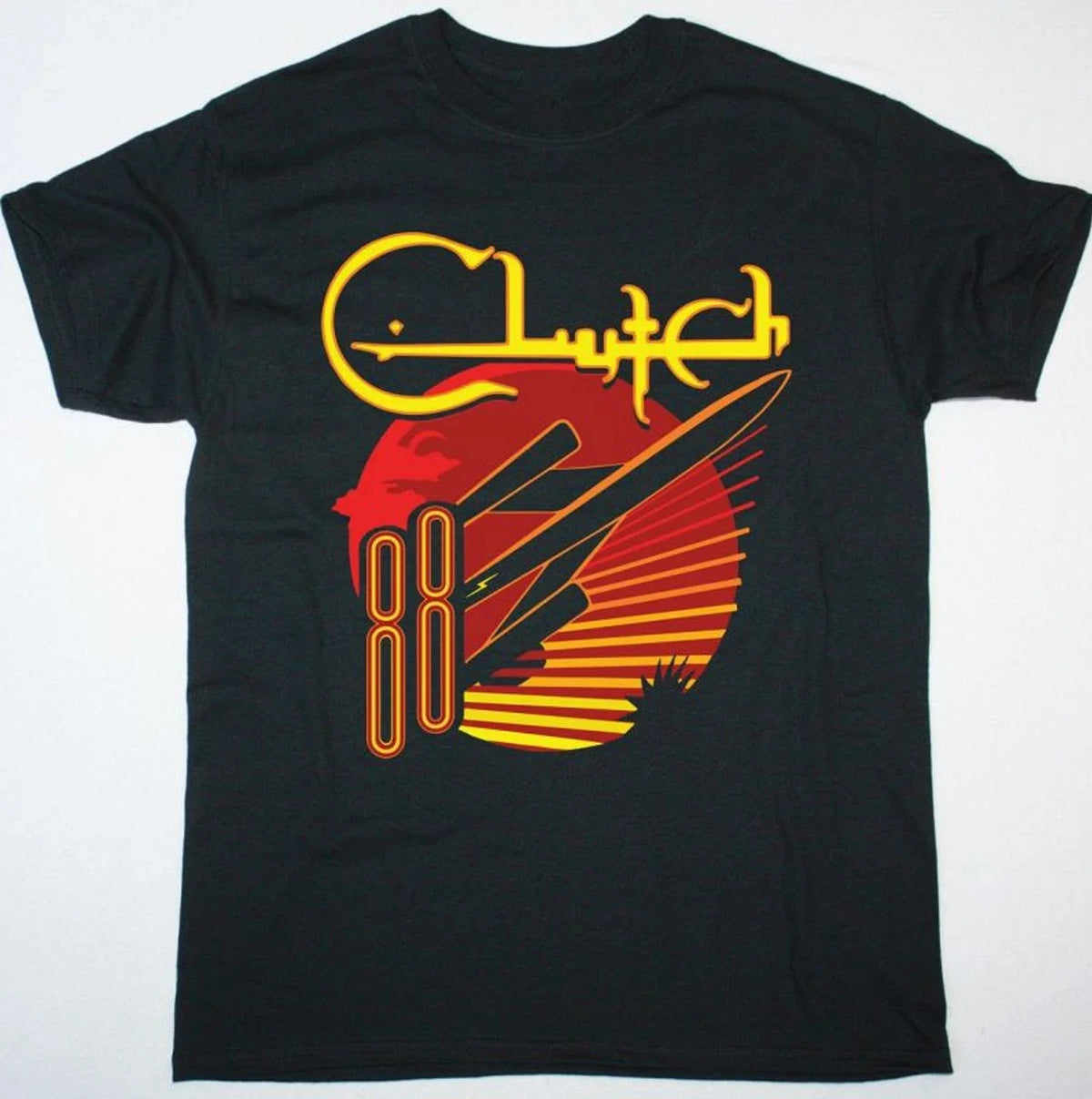 Clutch rock band T-shirt Black short sleeve All Sizes S to 5Xl 2F438