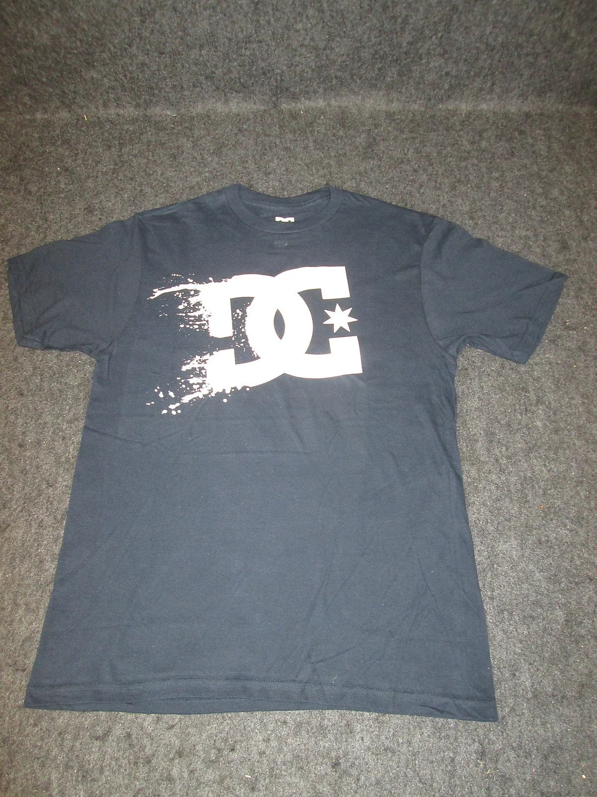 Mens Genuine DC Casual Fashion Skate BMX Tee T-Shirt S M L XL Dark Blue DC07