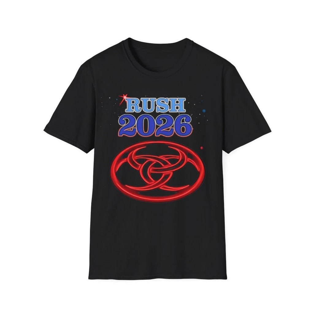 Unisex Soft Cotton T-Shirt.  Rush 2026 tour shirt
