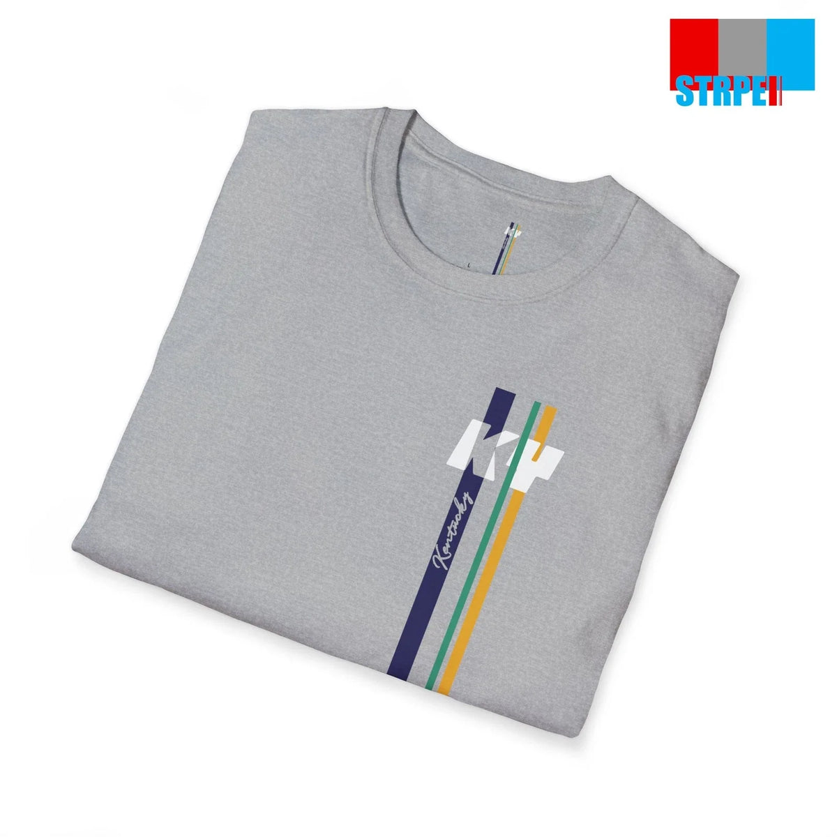 Kentucky State Flag Minimalist Stripes Monogram Tee Shirt Men Women Unisex Gift