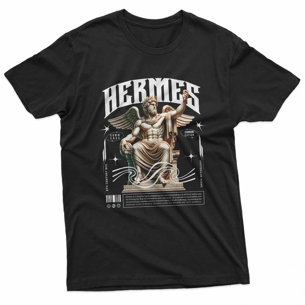 Hermes God Greek Mythology Statue Art T-Shirt