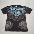 Ecko Unltd T Shirt Mens Large Black Skater Grunge Graphic Hip Hop Rhino Y2K