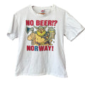 Norway Design No Beer Norway Viking T Shirt Funny Axe And Sword Size Medium