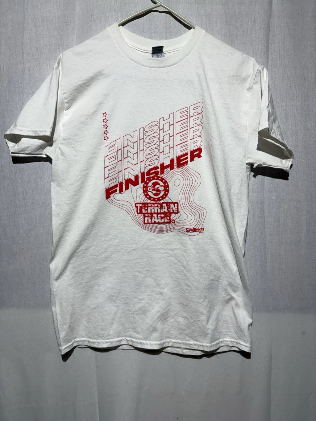 Cool Events Terrain Race Finisher Shirt White Men’s Medium