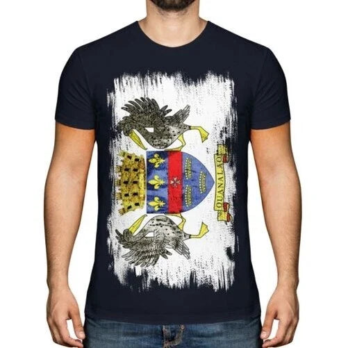 Saint Barthelemy Grunge Flag Men T-Shirt Saint Barthelemy T-Shirt Gift