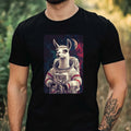 Mens Llama Astronaut Print Cotton T-Shirt Size XS to 5XL
