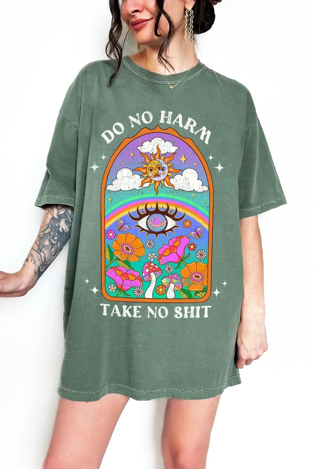 Do No Harm Take No Mess Shirt Bold Quote Graphic Statement Tee