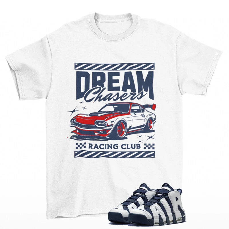 Dream Chaser Shirt White to Match Air More Uptempo 96 Olympic FQ8182-100