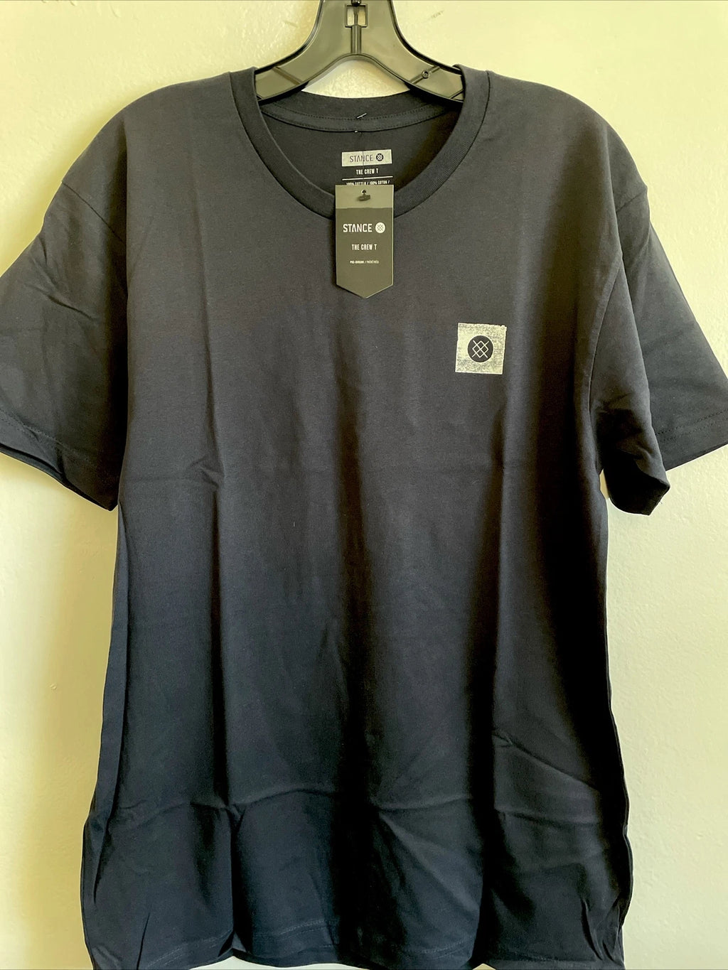 New Stance Designer Mens Graphic Street Style Art Tee Shirt Navy Blue Size M