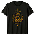 Heart Holds A Skull Womens T-Shirt Gothic Novelty