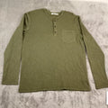 UGG Henley Shirt Men's Size Large  Olive Green Long Sleeve 100% Cotton NWT