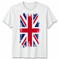 Great Britain Unisex T Shirt Union Jack Grunge Flag Graphic Tee