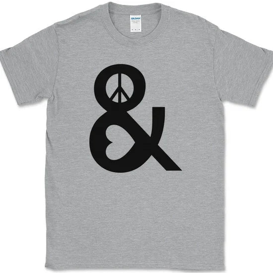 Peace and Love T-Shirt Trendy Funny Humor Trippy Graphic Tee