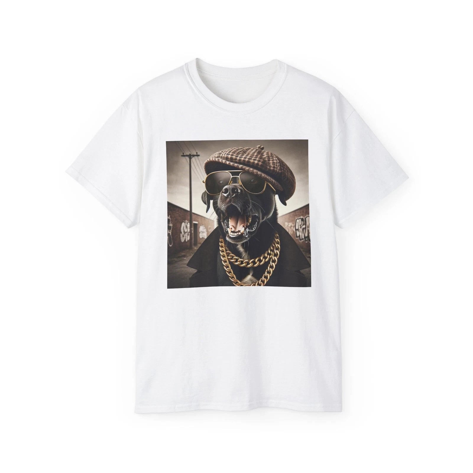 Mob Dog Unisex Tee, Mafia Dog T-shirt, Personalized Mobster Shirt, custom tee