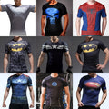Comics SUPERHERO Mens Short Sleeve T-Shirt Sports Tops Biker Casual Shirt Running Top
