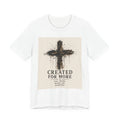 Created For More cross graphic T-shirt | Christian faith scripture tee