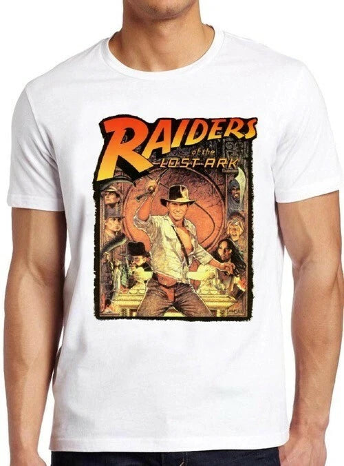 Raiders Of Lost Ark Indiana Jones Film Movie Cool Gift Tee T Shirt M228