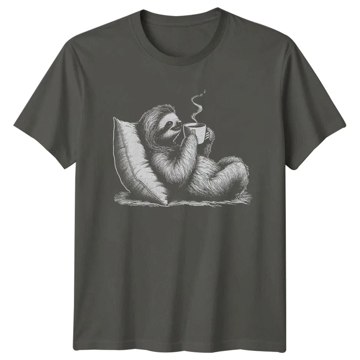 Chill Sloth Taking A Coffee T-Shirt Coffee Break Sloth Animal