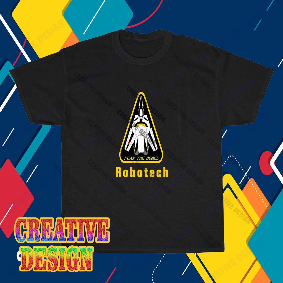 New Robotech Anime Cartoon Logo T-Shirt Funny Size S to 5XL