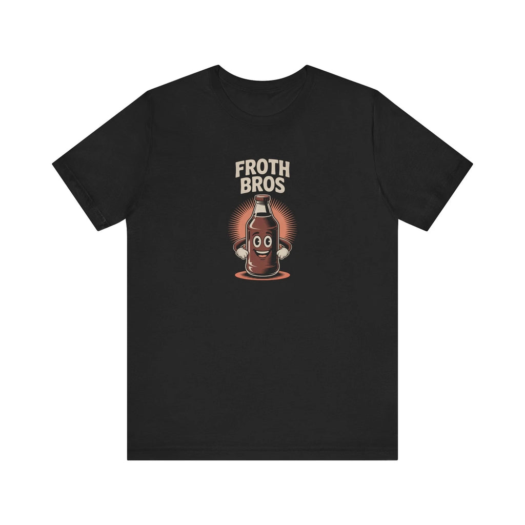 Froth Bros Root Beer Tee Retro Bottle Cartoon Funny Soda Aesthetic Shirt